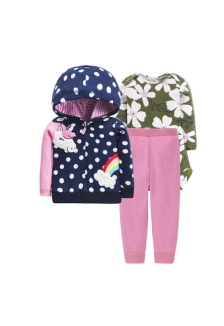 Set Compleu si Body Model Rainbow - Fete - Maneca lunga - Multicolor