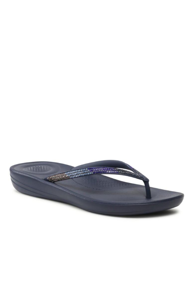 Slapi dama  Iqushion Ombre Sparkle - negru - material sintetic - confortabili