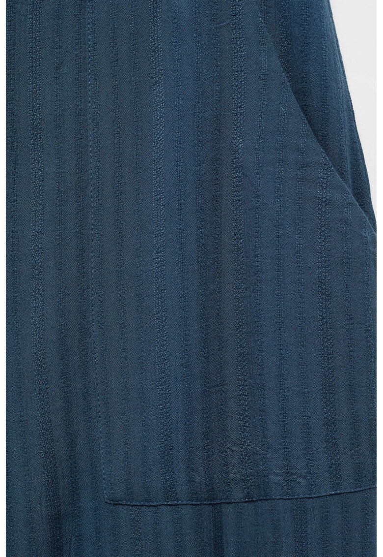 Pantaloni drepti cu model in dungi Blue