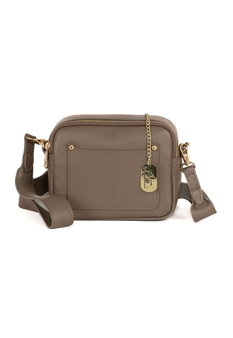 Geanta crossbody din piele cu bareta detasabila