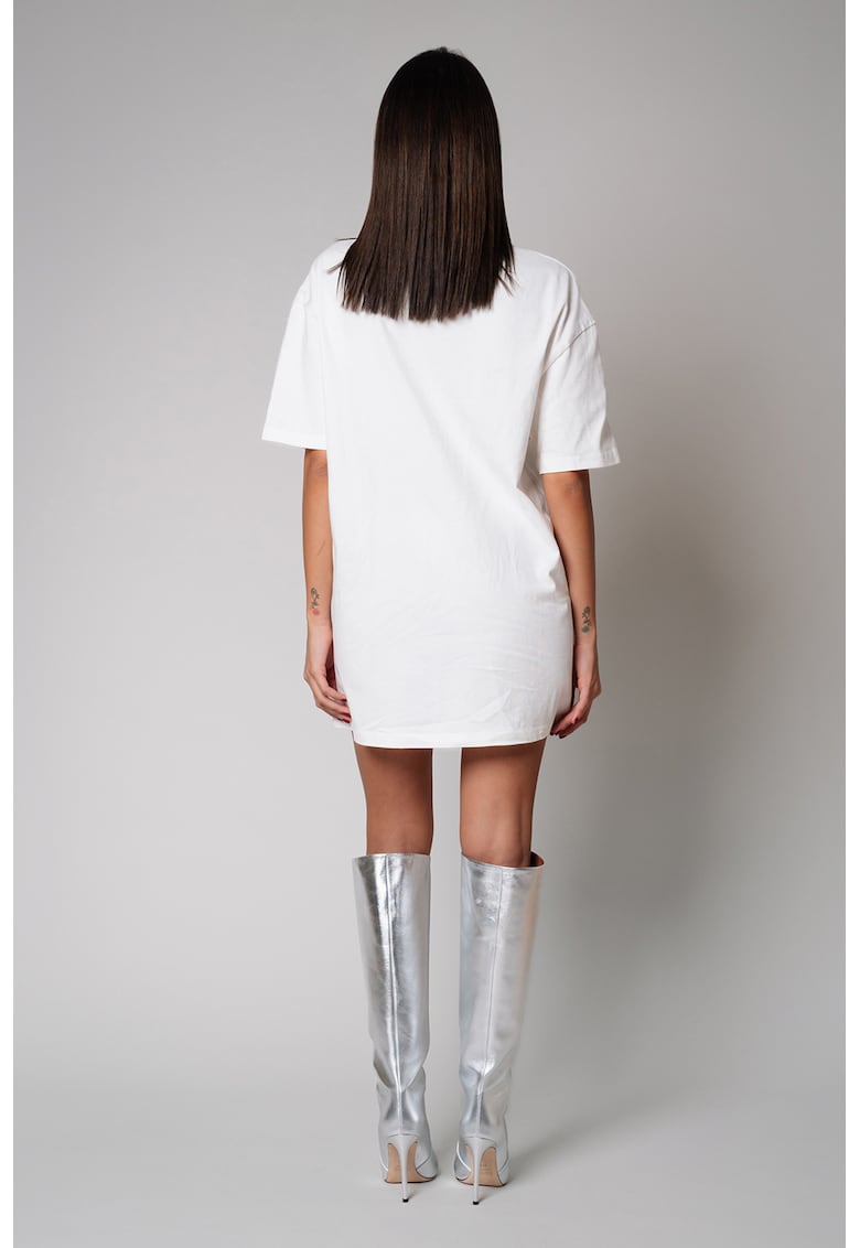 Tricou supradimensionat cu decolteu rotund