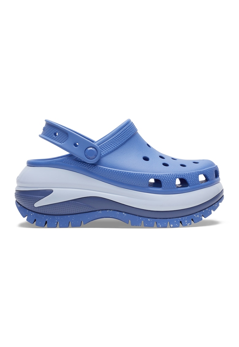Crocs Скосено сабо Mega Crush цвят: светлосин