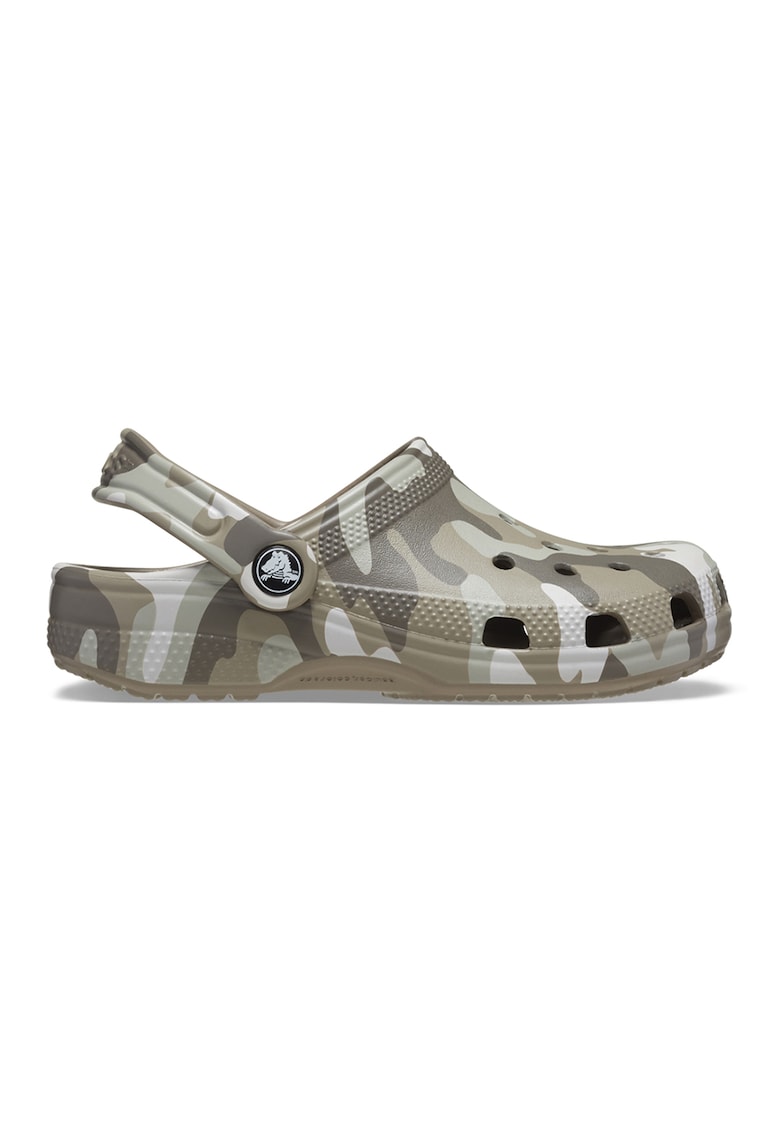 Saboti slingback cu imprimeu camuflaj