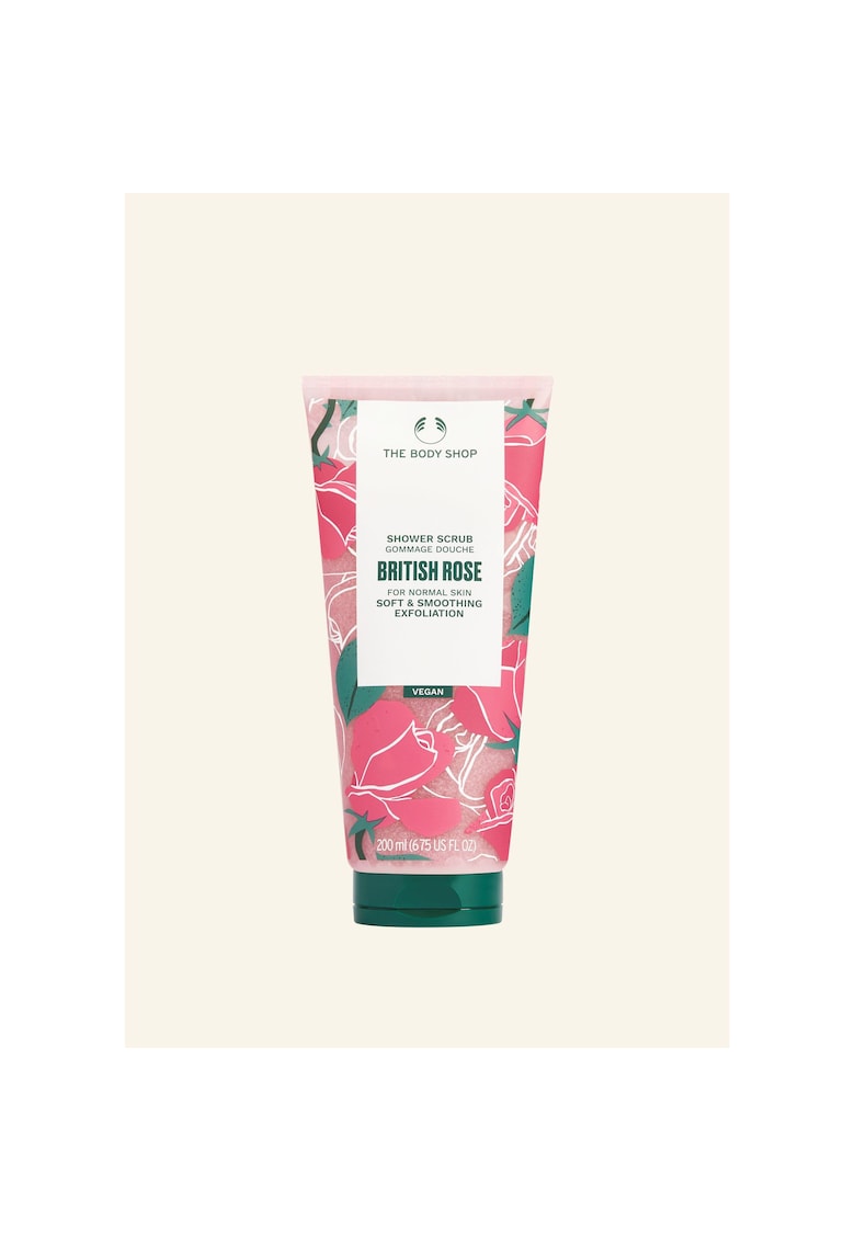 Gel exfoliant pentru corp British Rose 200 ml