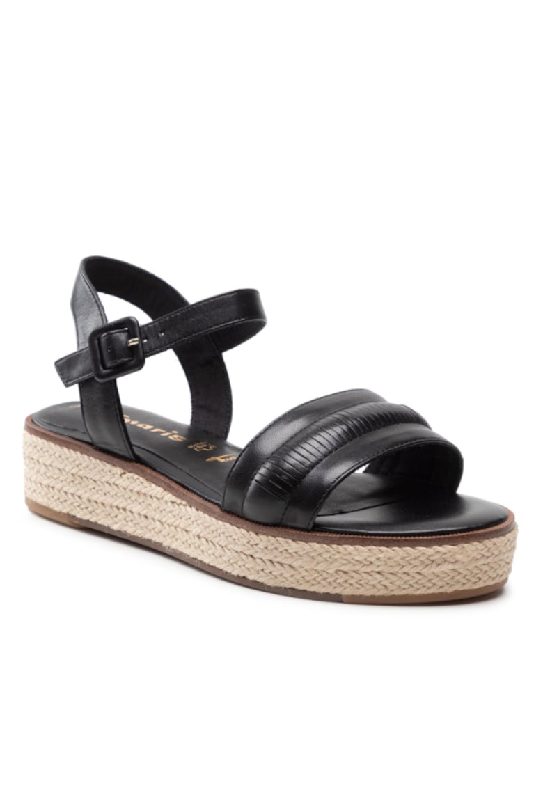 Espadrile dama - 300172803 - Negru - Piele naturala