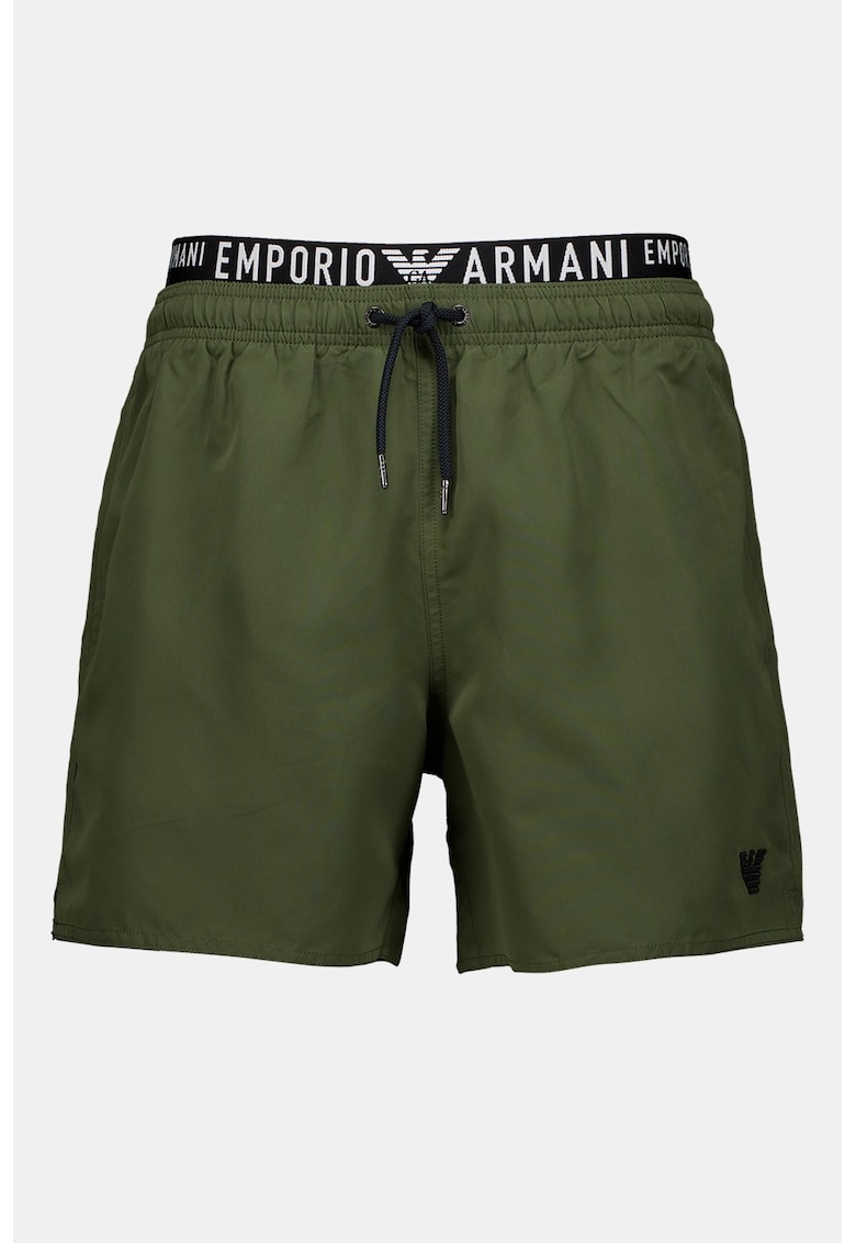 Pantaloni scurti de baie cu banda logo in talie