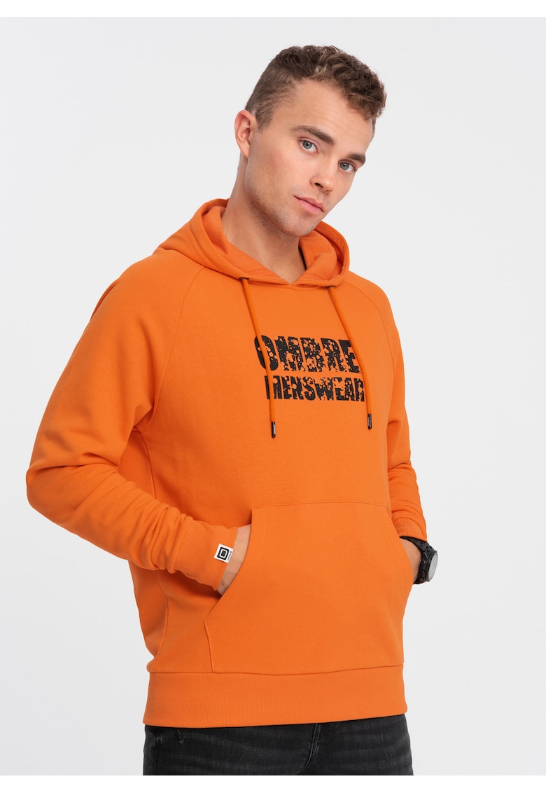 Hanorac cu imprimeu  OM-SSPS-0155 - Barbati - Fara fermoar - Cu gluga