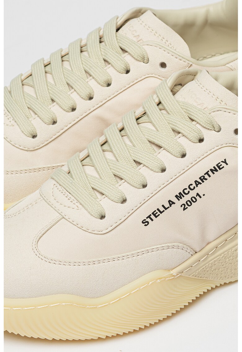 Pantofi sport de piele ecologica si material textil