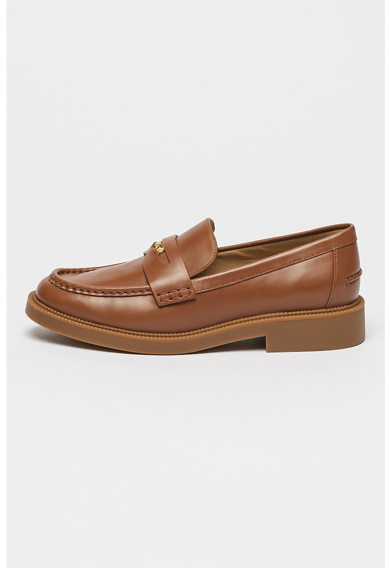 Pantofi loafer de piele cu logo