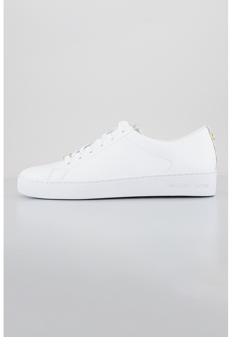 Pantofi sport low-cut de piele - Alb