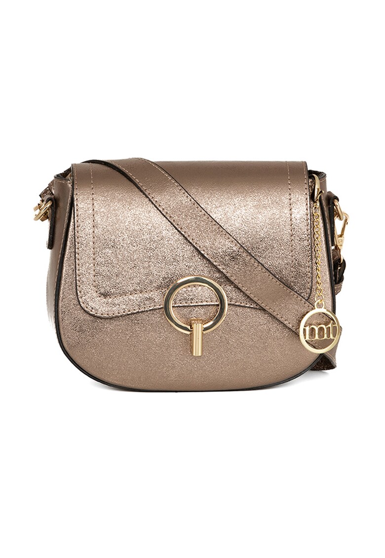 Geanta crossbody din piele cu aspect marmorat