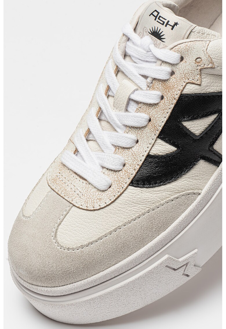 Pantofi sport flatform cu garnituri de piele intoarsa Starmoon
