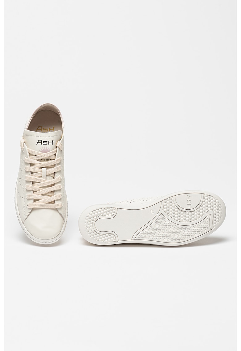 Pantofi sport de piele cu logo cu perforatii Super