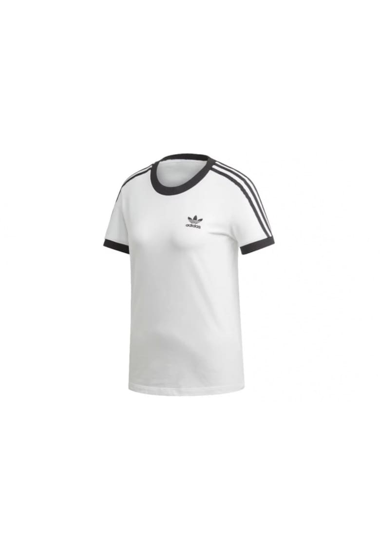 Tricou sport dama 3-Stripes - bumbac - alb