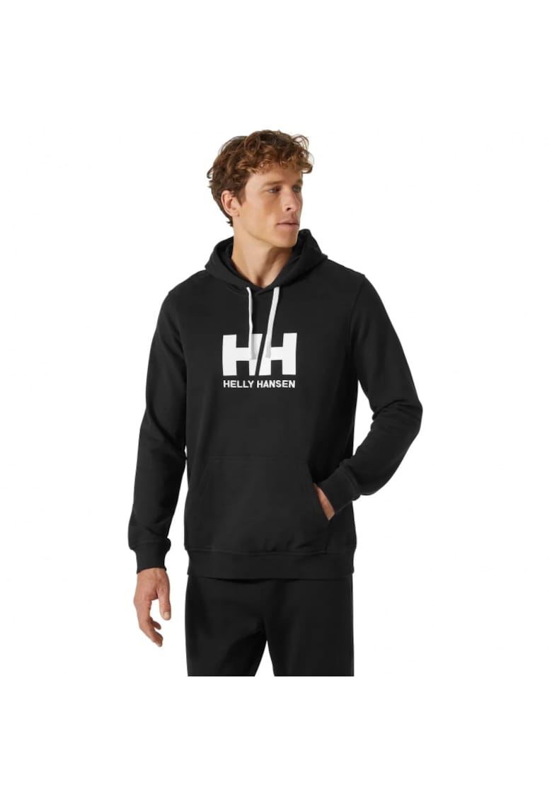 Hanorac sport barbati  Logo - bumbac - negru