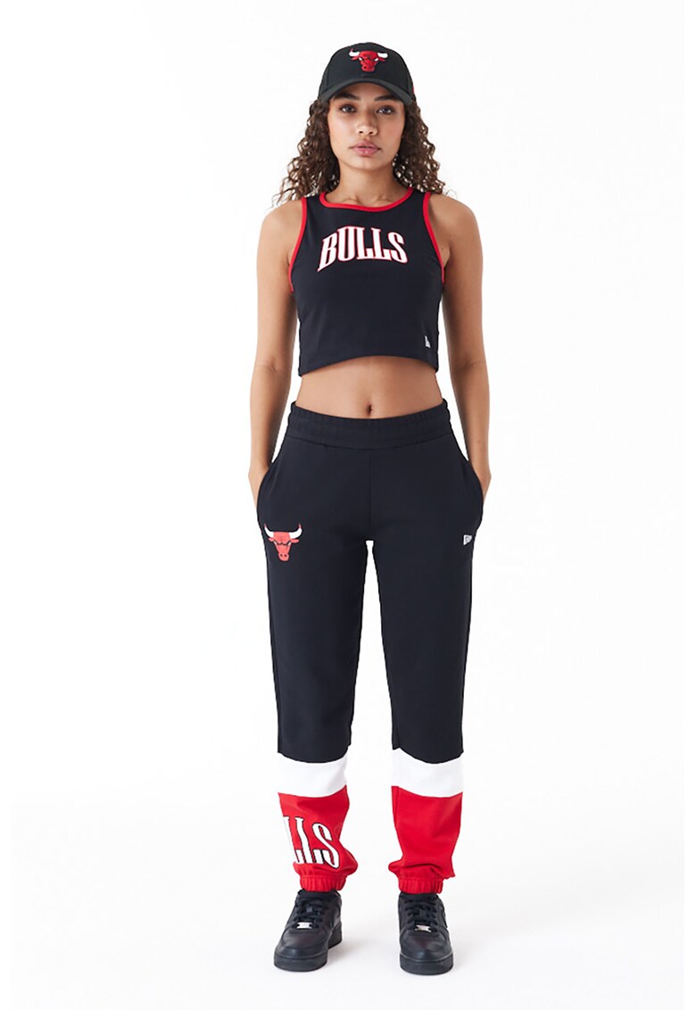 Top crop cu imprimeu logo Chicago Bulls