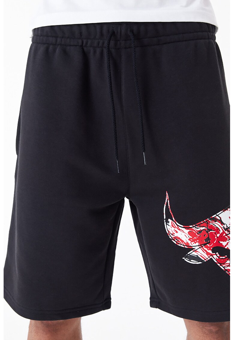 Pantaloni scurti din amestec de bumbac cu imprimeu logo