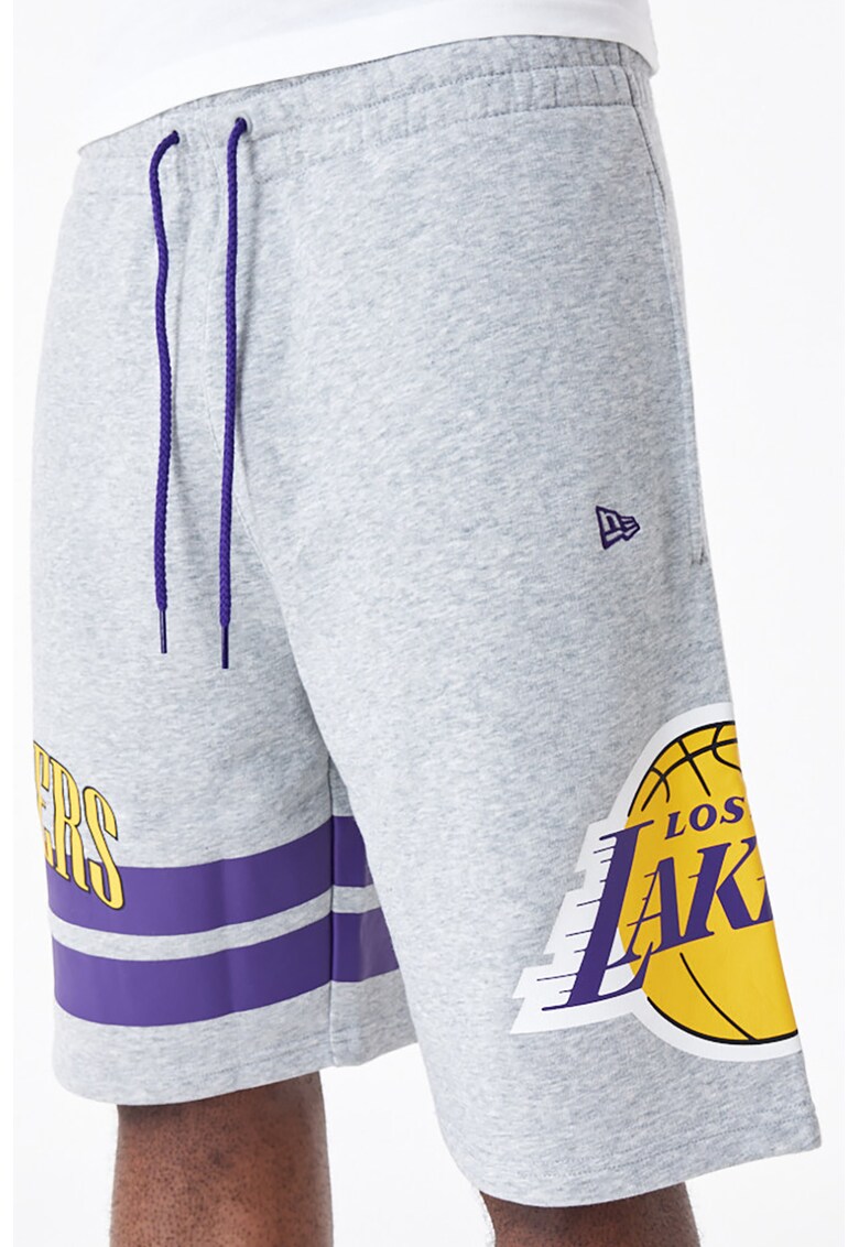 Pantaloni scurti cu imprmeu logo si buzunare laterale LA Lakers