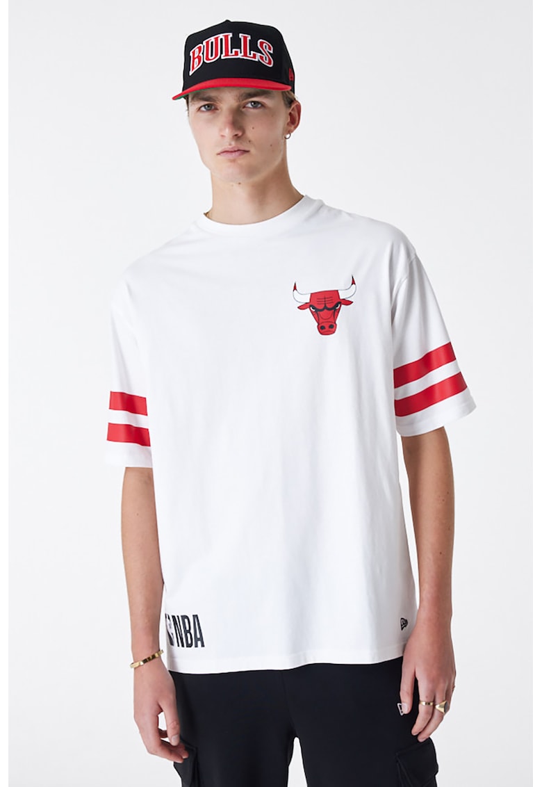 Tricou supradimesionat cu imprimeu logo Chicago Bulls