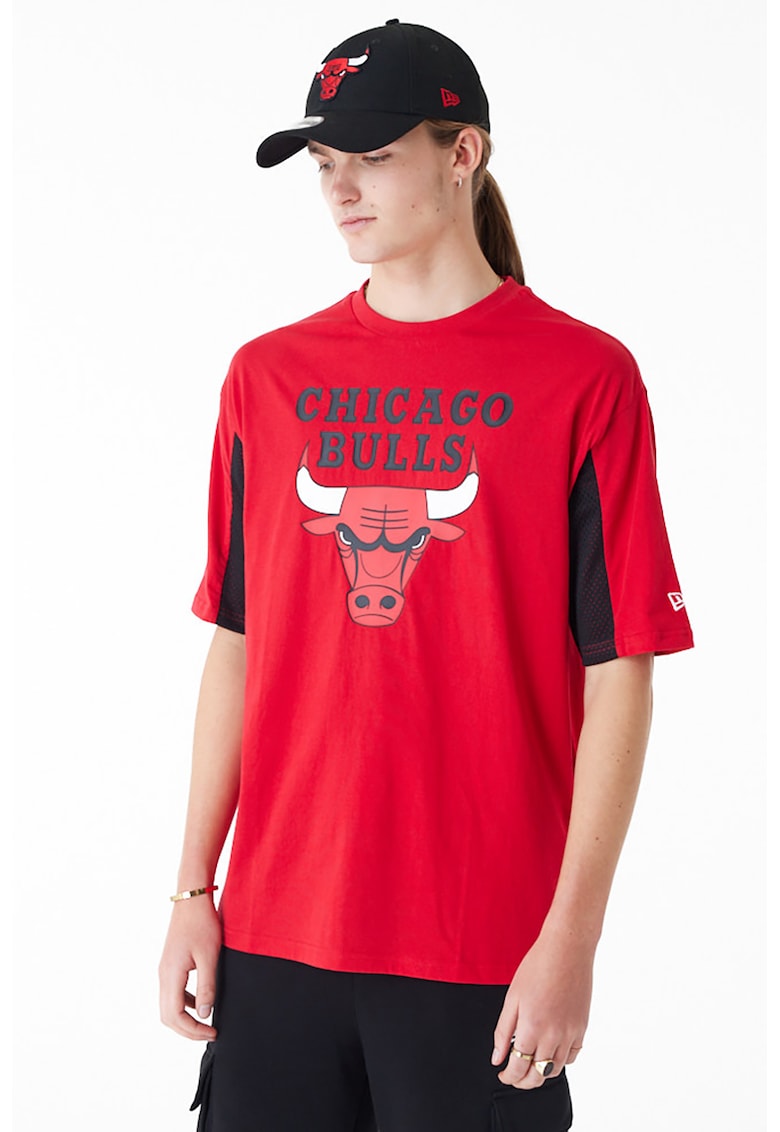 Tricou de bumbac cu imprimeu logo Chicago Bulls