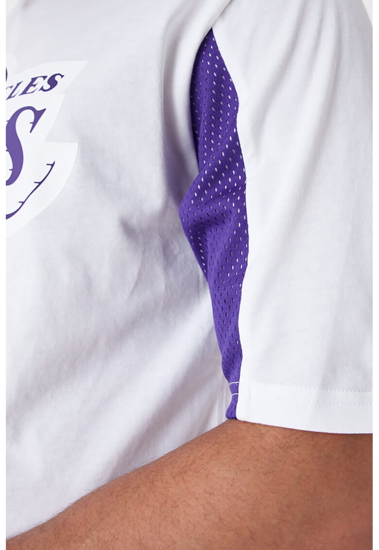 Tricou de bumbac cu imprimeu logo LA Lakers