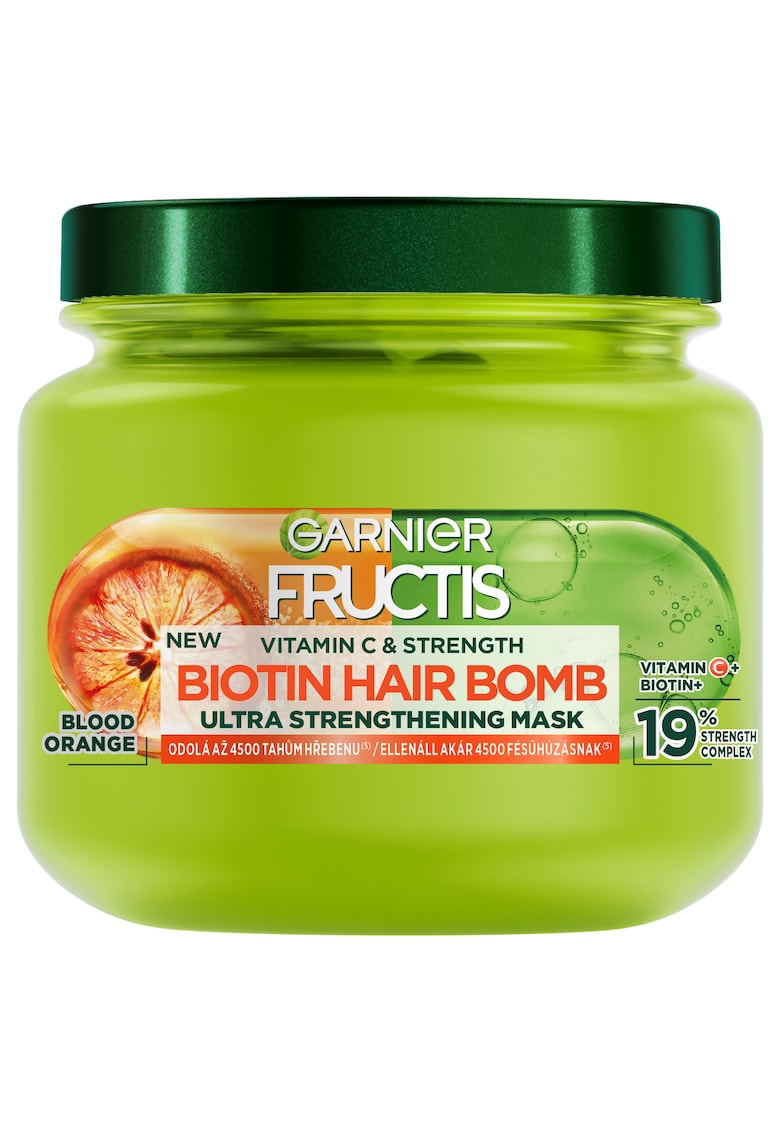 Masca de par -  Fructis Vitamin & Strength Biotin Hair Bomb Extra Strengthening - 320 ml
