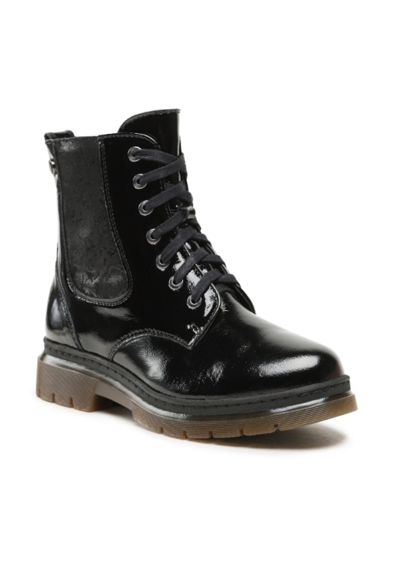 Ghete dama - 209212846 - Negru - Piele lacuita