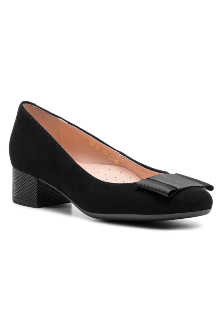 Pantofi dama - 201223499 - Negru - Piele naturala/Piele intoarsa -