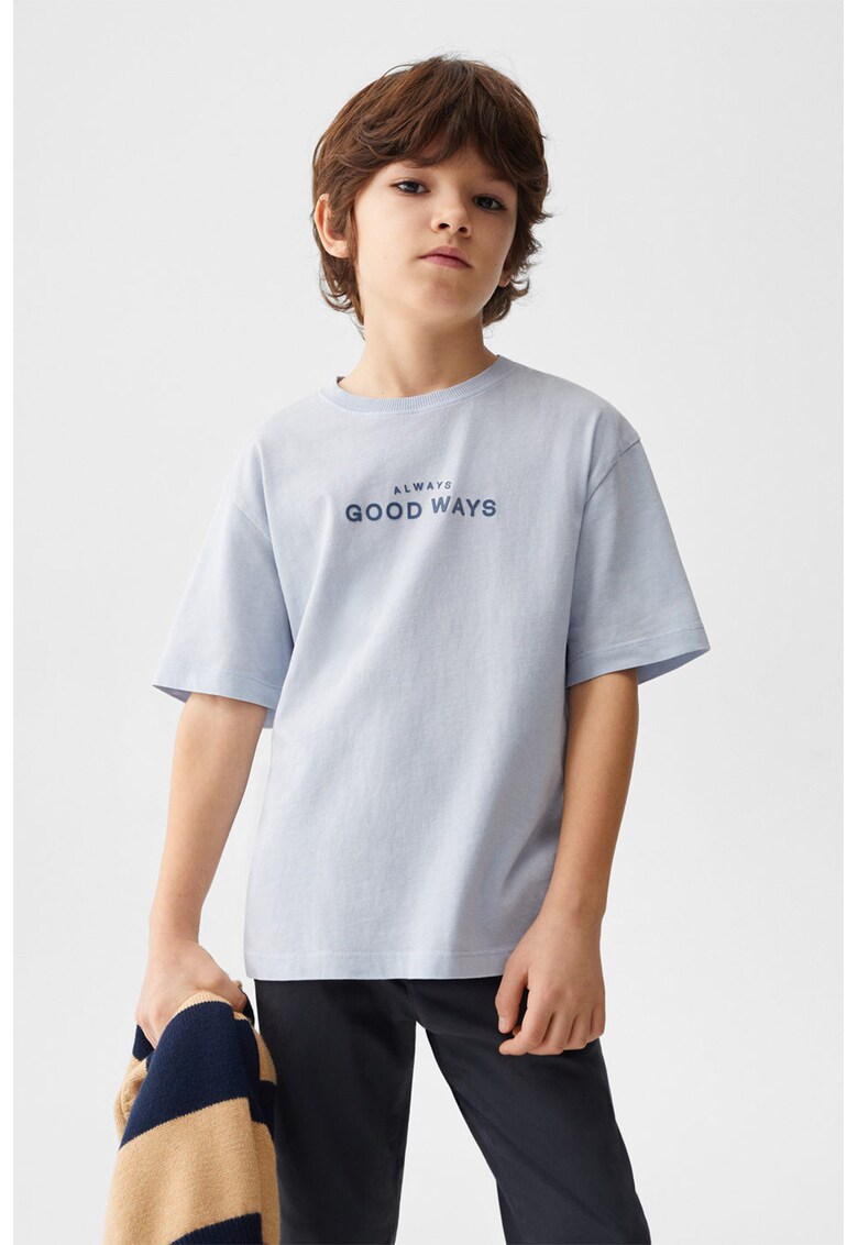 Tricou cu impriemu text Modern