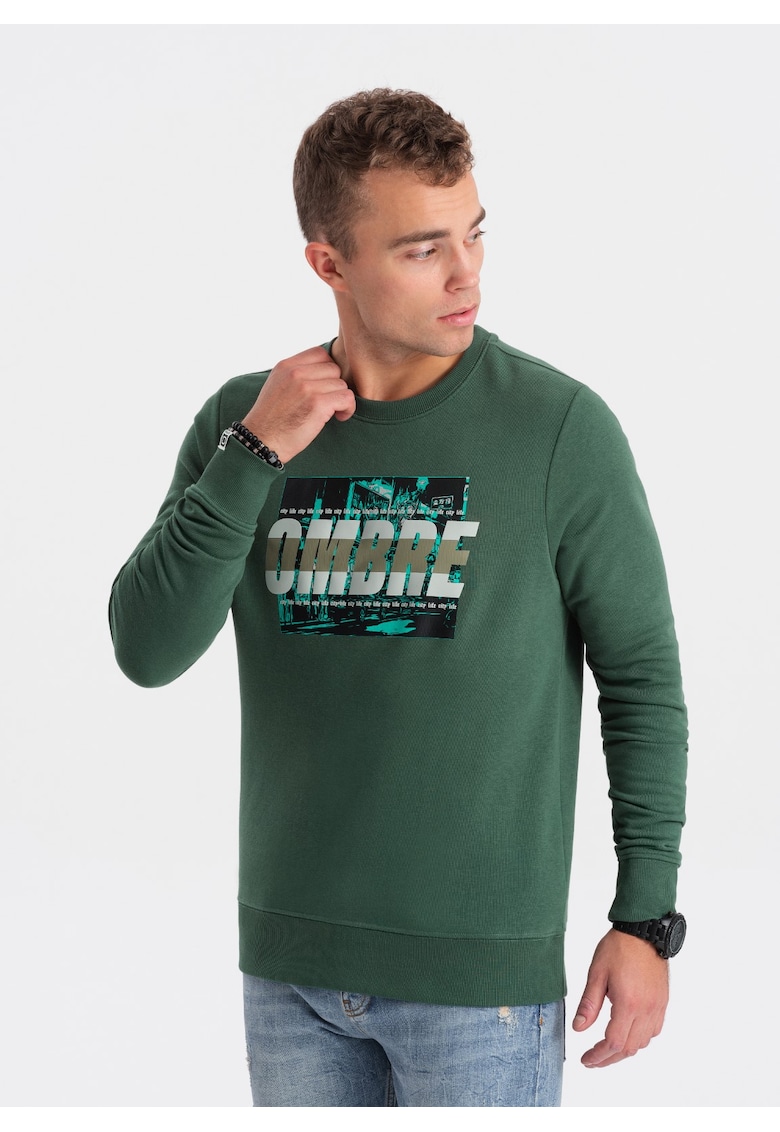 Bluza cu imprimeu OM-SSPS-0156 - Barbati - Fara fermoar - Fara gluga Bluza cu imprimeu OM-SSPS-0156 - Barbati - Fara fermoar - Fara gluga