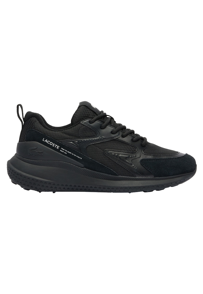 Pantofi psort de piele ecologica si piele intoarsa L003 Eco Core Active - Negru