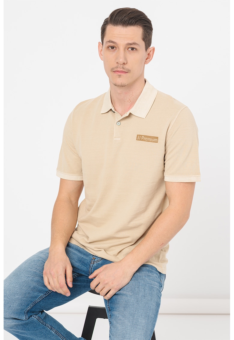 Tricou polo uni de bumbac