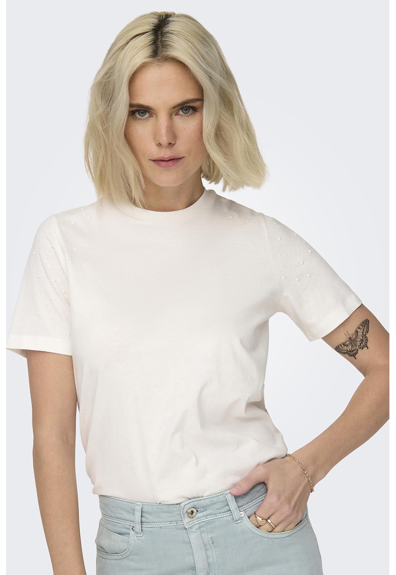 Tricou de bumbac cu text