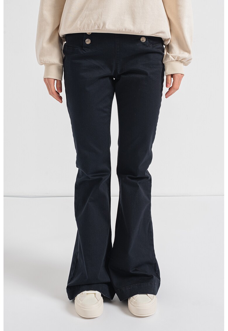 Pantaloni de trening bootcut din amestec de bumbac