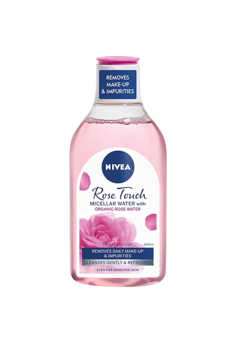 Apa micelara monofazica Rose Touch cu apa organica de trandafiri - 400 ml