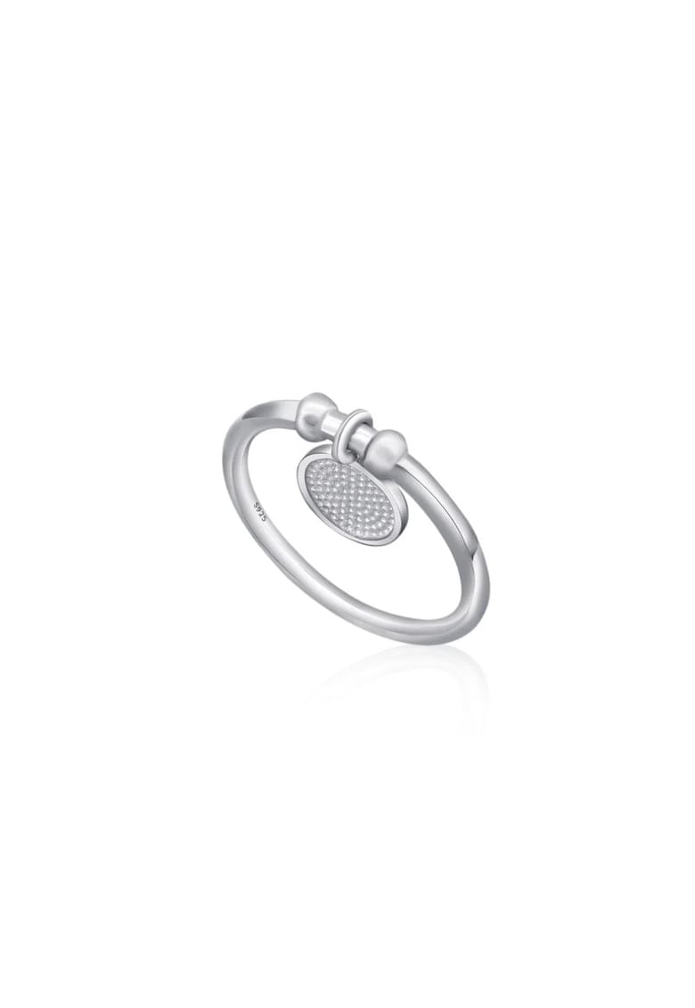 Inel din argint 925 - rodiat - cu banut - North C1