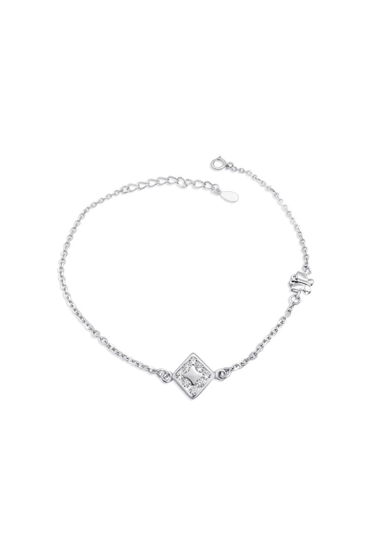 Bratara din argint 925 - rodiat - cu pietre din zirconiu - Nyna C1