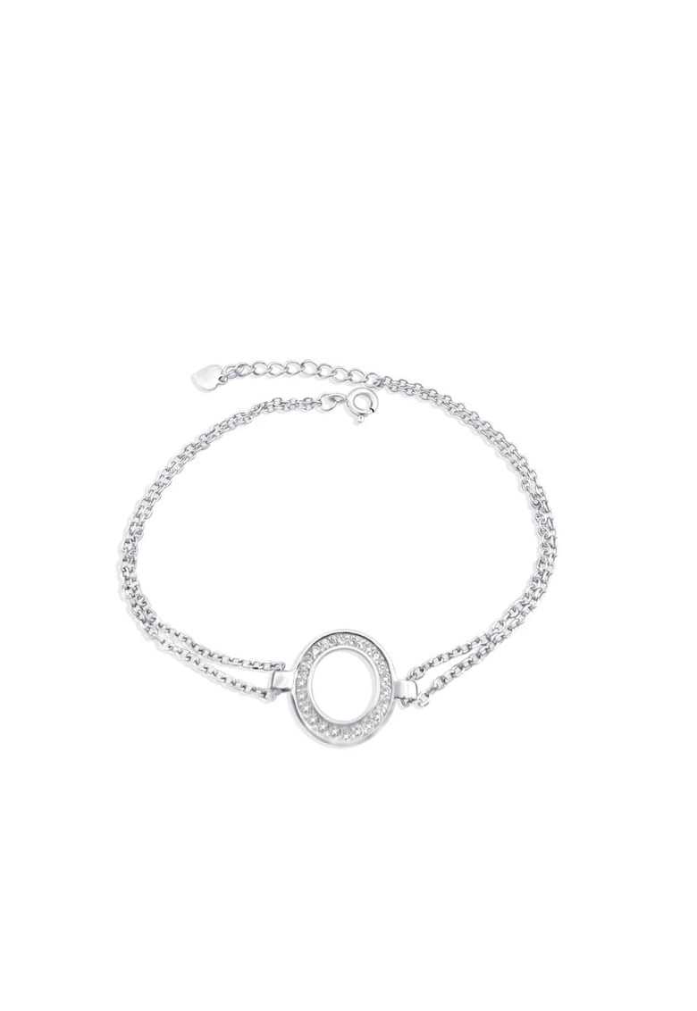 Bratara din argint 925 - rodiat - cu pietre din zirconiu - Nuka C1