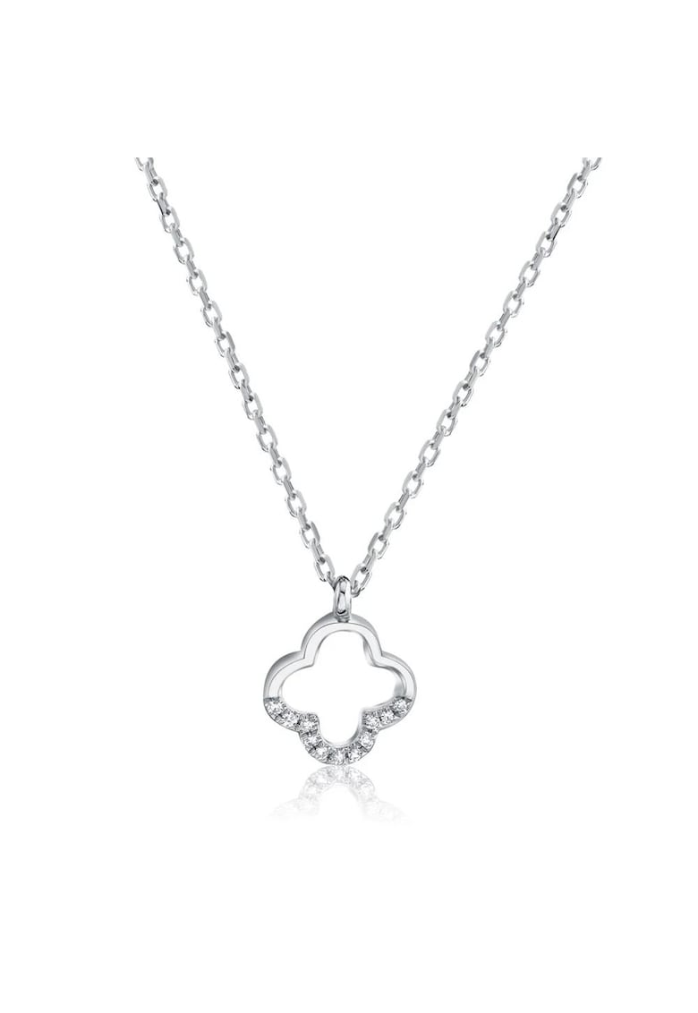 Colier din argint 925 - rodiat - cu pietre din zirconiu - Nida C1