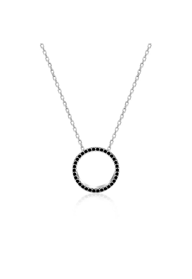 Colier din argint 925 - rodiat - cu pietre din zirconiu - Niely C1