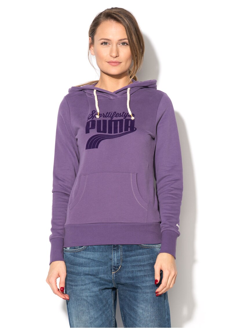 Dusty Violet Hoodie With Logo