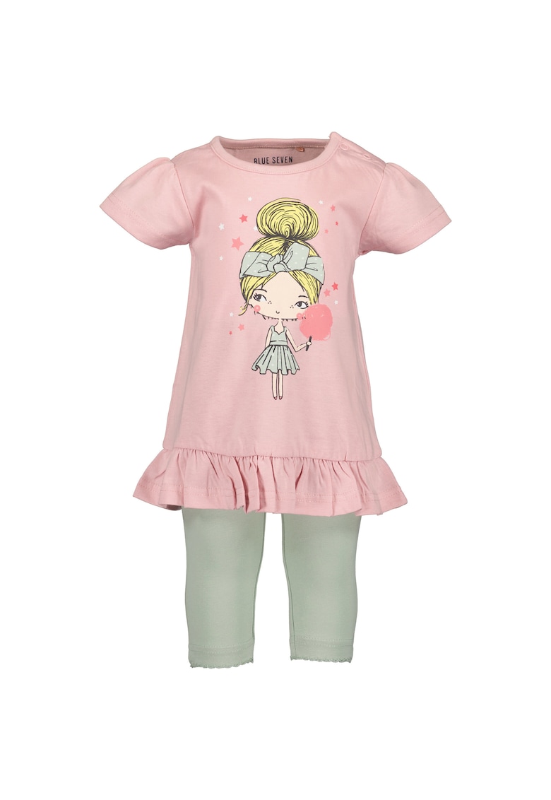 Compleu tricou si colanti Fete - 302001637 - Bumbac