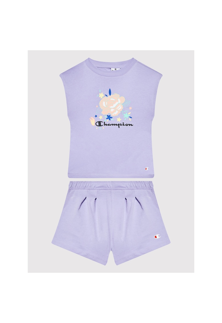 Compleu tricou si pantaloni scurti Fete - 209877540 - Bumbac Compleu tricou si pantaloni scurti Fete - 209877540 - Bumbac