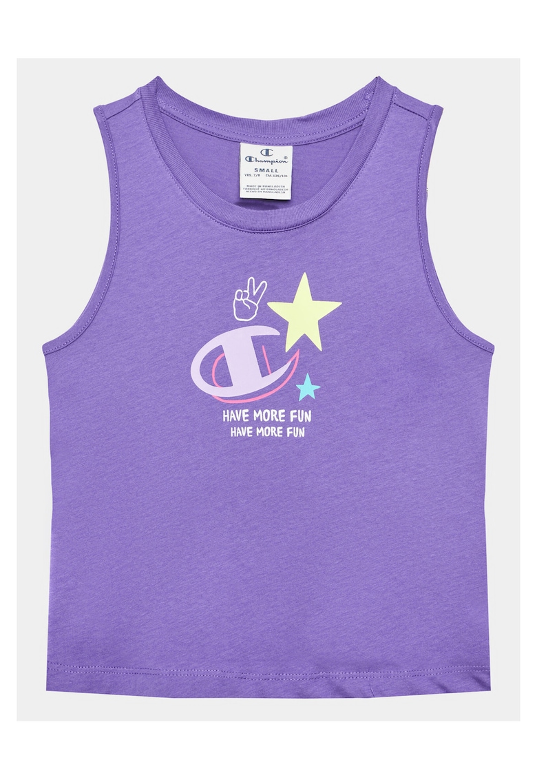 Champion Compleu tricou si pantaloni scurti Fete - 302265671 - Bumbac - Violet