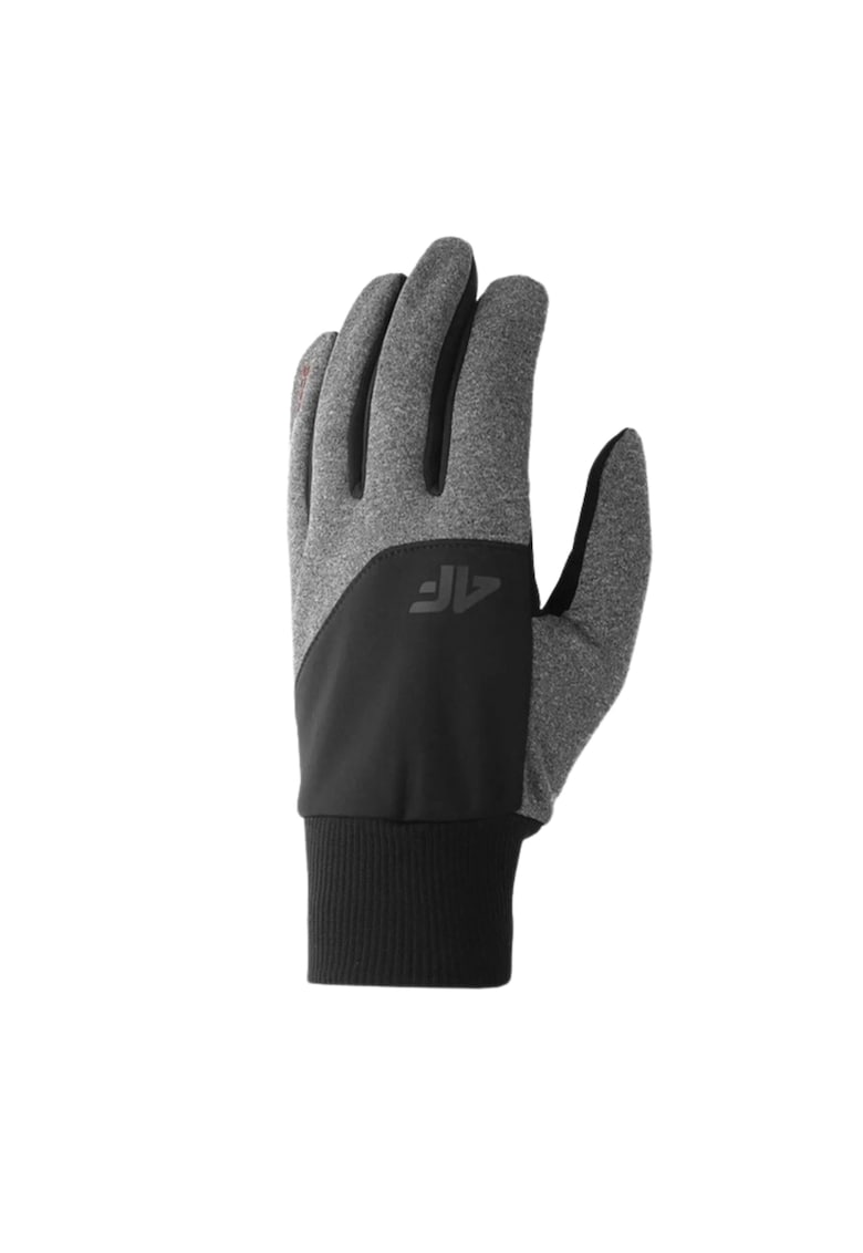 Manusi unisex iarna - Softshell - Negru - L