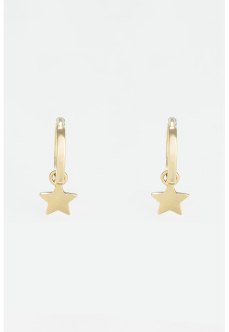 Cercei de aur de 9K cu model stea