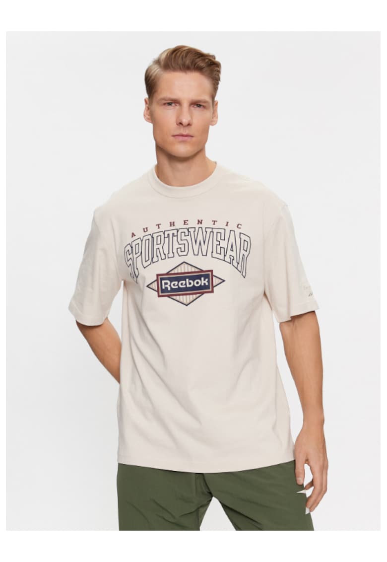 Tricou barbati - 302536795 - Bumbac - Bej