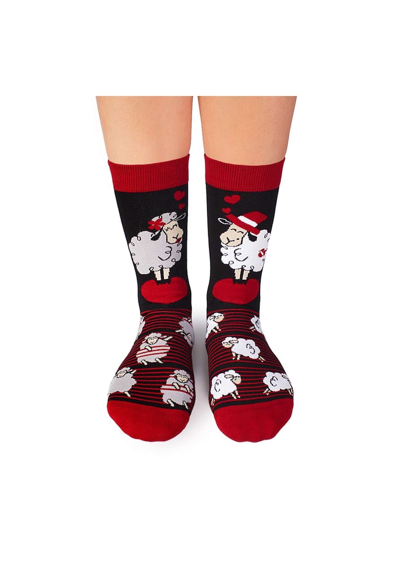 Sosete bumbac Arty Socks Oita Indragostita Negru