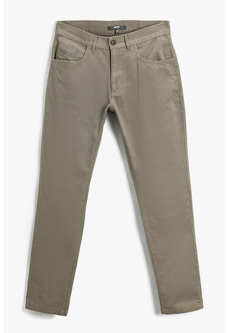 Pantaloni slim fit de bumbac