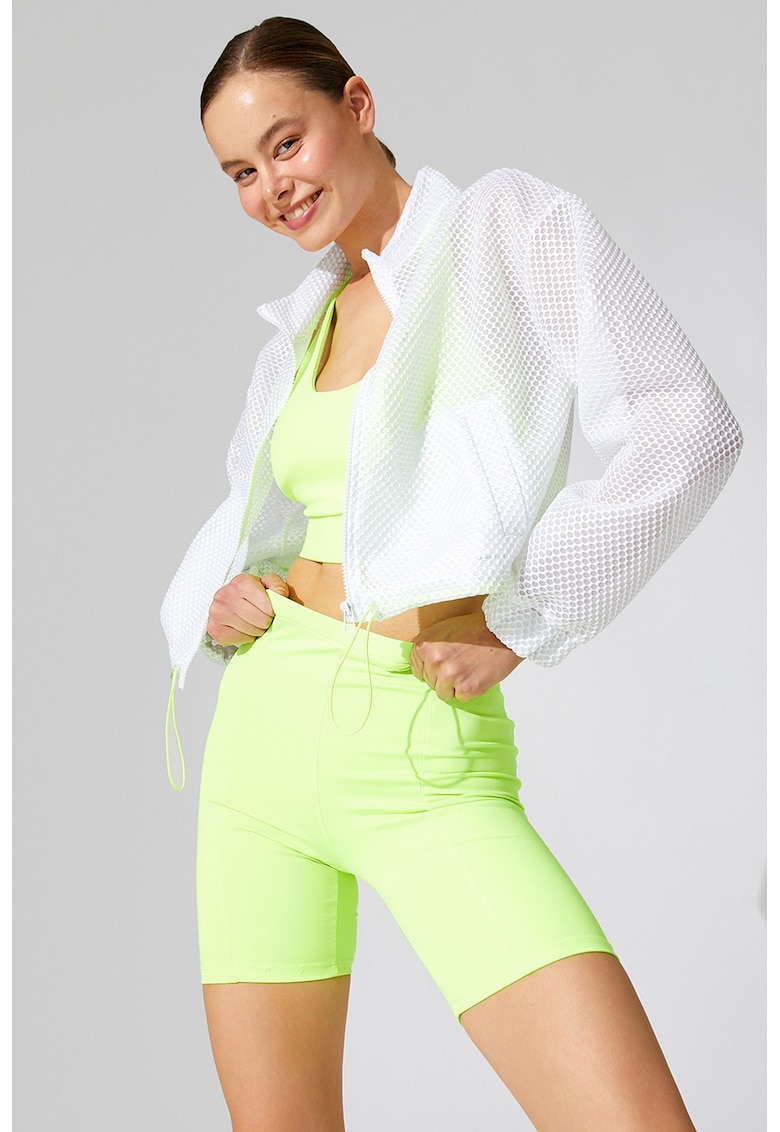 Jacheta crop transparenta